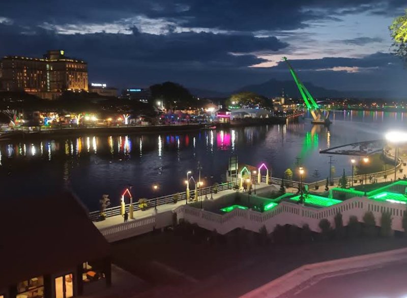 Kuching Waterfront Sarawak riverfront promenade
