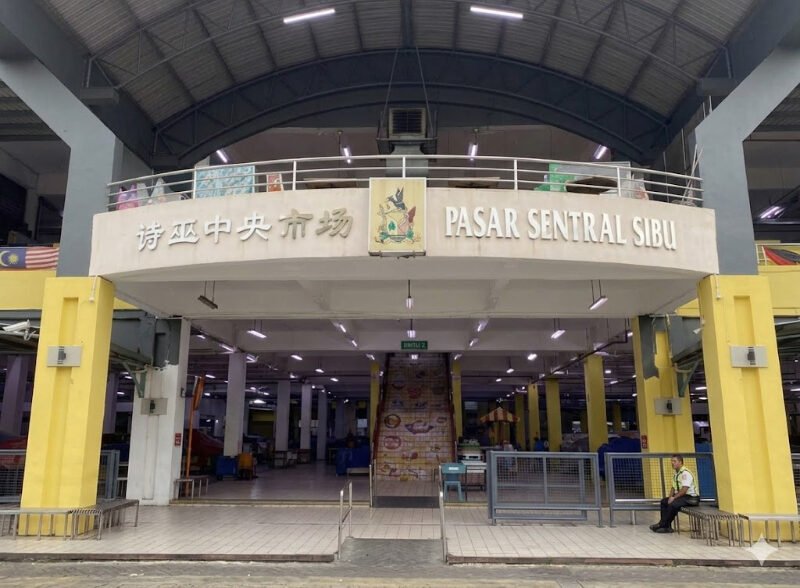Sibu Central Market Sarawak local life
