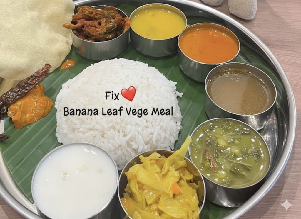 印度素食 Thosai Roti Banana Leaf Johor Bahru