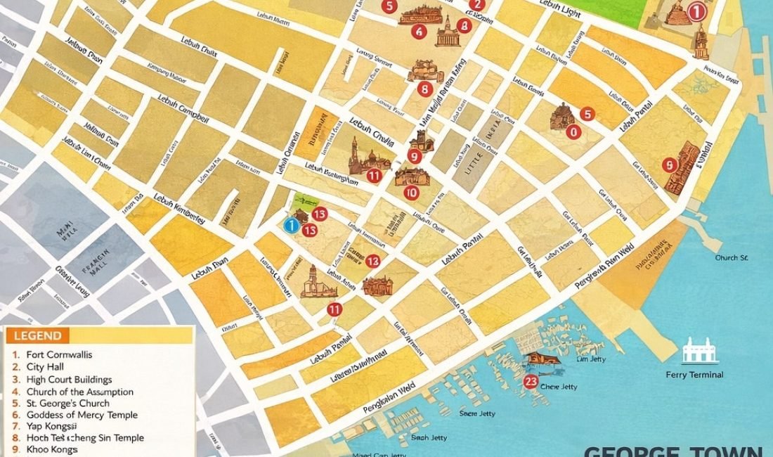 Penang City Map